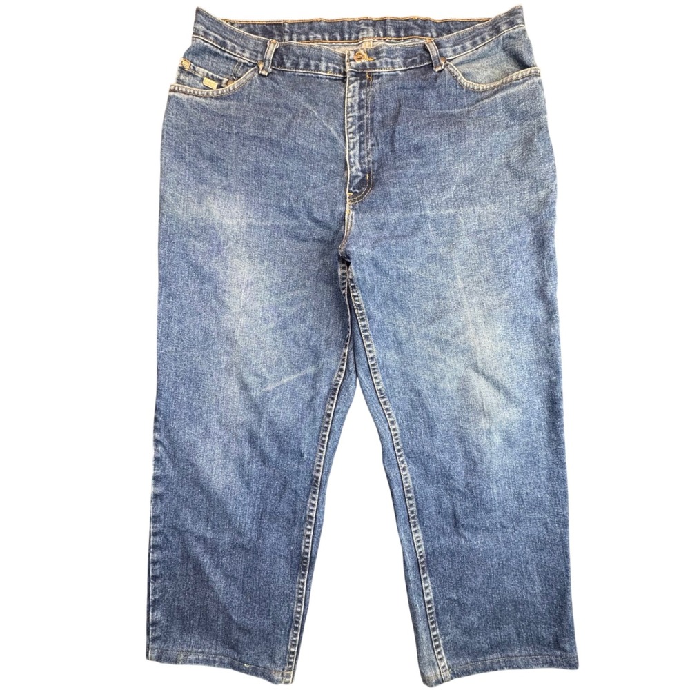 Vintage H.I.S. Jeans Mens 38x26 Blue Denim Straight Leg Relaxed Fit Skater